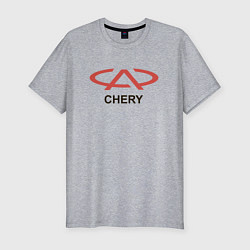 Футболка slim-fit Chery Logo, цвет: меланж