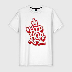 Мужская slim-футболка King of hip hop