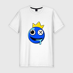 Мужская slim-футболка Радужные друзья Синий голова