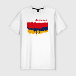 Мужская slim-футболка Flag Armenia