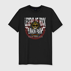 Мужская slim-футболка Linkin Park рок легенда
