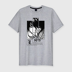 Мужская slim-футболка Death Note - L