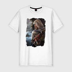 Футболка slim-fit Assassins Creed Mirage Асасин Крид Мираж, цвет: белый