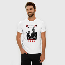 Футболка slim-fit Depeche Mode 2023 Memento Mori - Dave & Martin 03, цвет: белый — фото 2