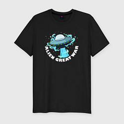 Мужская slim-футболка Alien great war