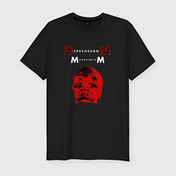 Футболка slim-fit Depeche Mode 2023 Memento Mori - Red Skull 01, цвет: черный