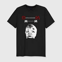 Футболка slim-fit Depeche Mode 2023 Memento Mori - White Skull 01, цвет: черный