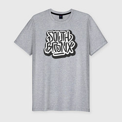 Мужская slim-футболка Южный Бронкс