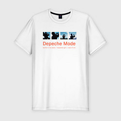 Мужская slim-футболка Depeche Mode - World In My Eyes Single