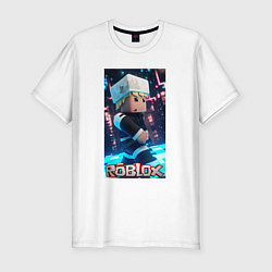 Мужская slim-футболка Roblox game avatar