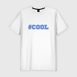Мужская slim-футболка Хэштег Cool