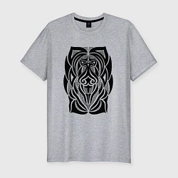 Футболка slim-fit Tribal Abstract Mask, цвет: меланж