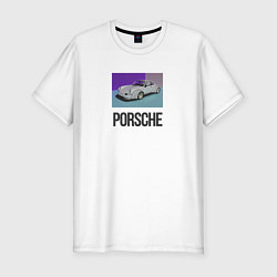 Футболка slim-fit White Porsche, цвет: белый