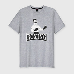 Мужская slim-футболка Boxing man