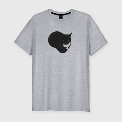 Мужская slim-футболка Maxwell cat