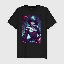 Футболка slim-fit Blood-queen, цвет: черный
