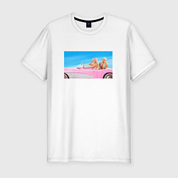 Мужская slim-футболка Барби 2023