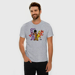 Футболка slim-fit Команда FNAF, цвет: меланж — фото 2