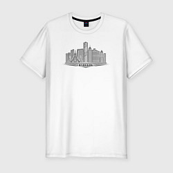 Футболка slim-fit Бангкок, цвет: белый