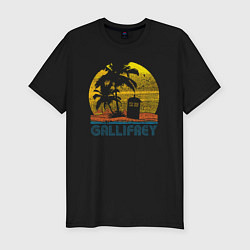 Мужская slim-футболка Gallifrey