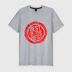 Футболка slim-fit Red best of the best, цвет: меланж