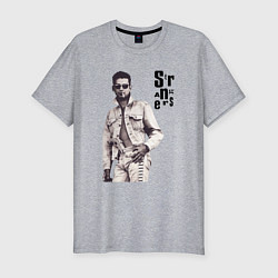 Мужская slim-футболка Depeche Mode - Dave Gahan Pistols