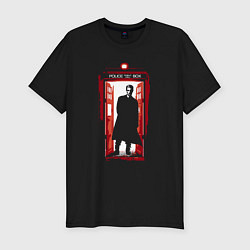 Мужская slim-футболка Doctor who tardis