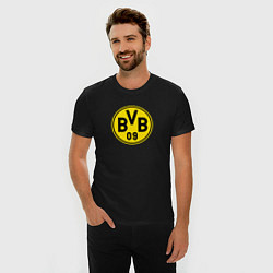 Футболка slim-fit Borussia fc sport, цвет: черный — фото 2