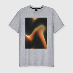Мужская slim-футболка Абтрактный геометрический 3д с волнами