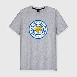 Мужская slim-футболка Leicester city fc