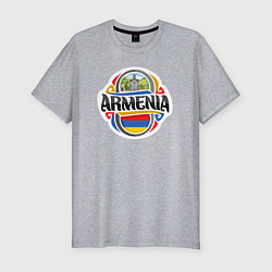 Футболка slim-fit Adventure Armenia, цвет: меланж