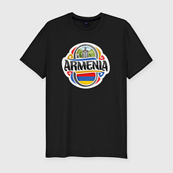 Мужская slim-футболка Adventure Armenia