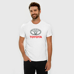 Футболка slim-fit Toyota sport auto brend, цвет: белый — фото 2