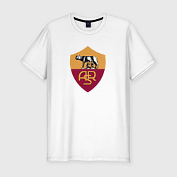 Мужская slim-футболка Roma fc club