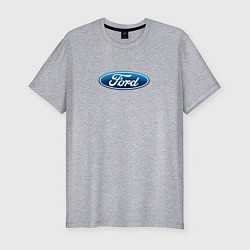 Футболка slim-fit Ford usa auto brend, цвет: меланж