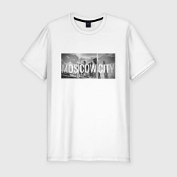 Футболка slim-fit Moscow-City, цвет: белый