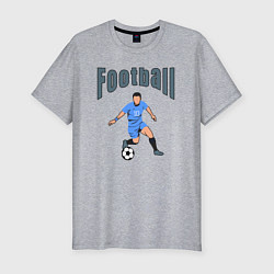 Мужская slim-футболка Футболист номер десять