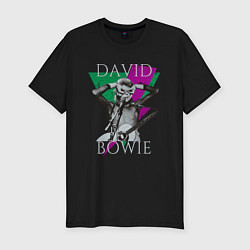 Футболка slim-fit David Bowie hand goggles, цвет: черный