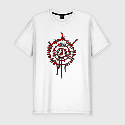 Футболка slim-fit Astarion - red symbol, цвет: белый