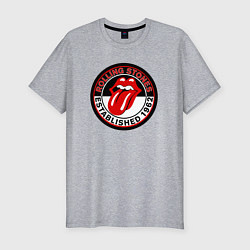 Футболка slim-fit Rolling Stones established 1962, цвет: меланж