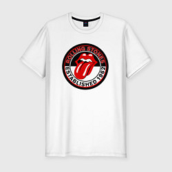 Мужская slim-футболка Rolling Stones established 1962