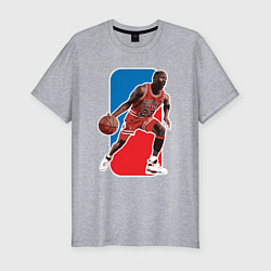 Футболка slim-fit Jordan play, цвет: меланж