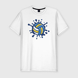 Мужская slim-футболка Splash volleyball