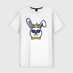 Мужская slim-футболка Rabbit king