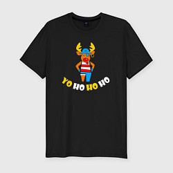 Мужская slim-футболка Deer ho ho