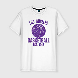 Футболка slim-fit Basketball Los Angeles, цвет: белый