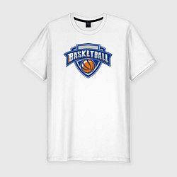 Футболка slim-fit Basketball team, цвет: белый