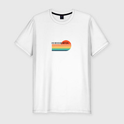 Мужская slim-футболка Новосибирск ретро