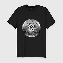 Футболка slim-fit Йух, цвет: черный