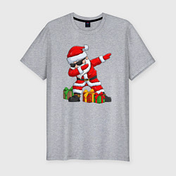 Мужская slim-футболка Санта дэб